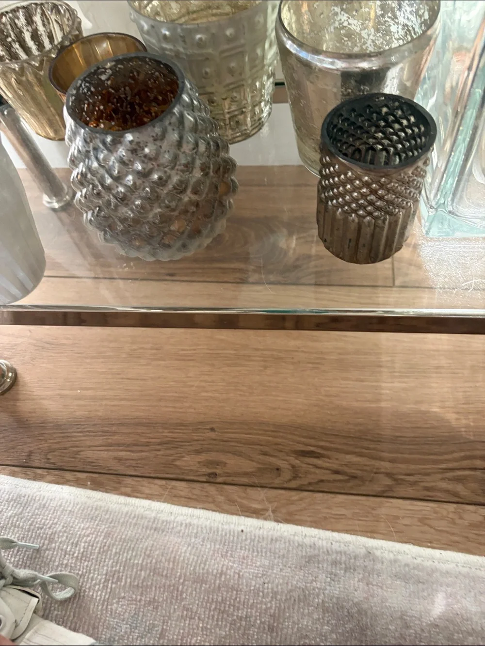 Pottery Barn Silver Mercury Glass Votive Collection
